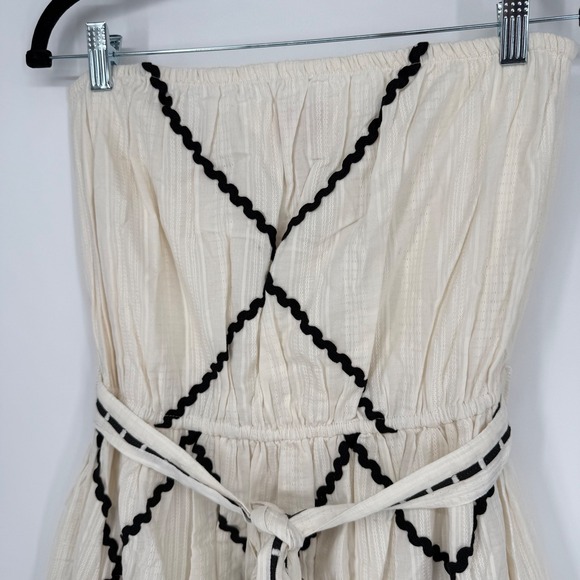 VERB by PALLAVI SINGHEE ANTHROPOLOGIE STRAPLESS APPLIQUED MAXI DRESS NWT SIZE 14 - Picture 2 of 10